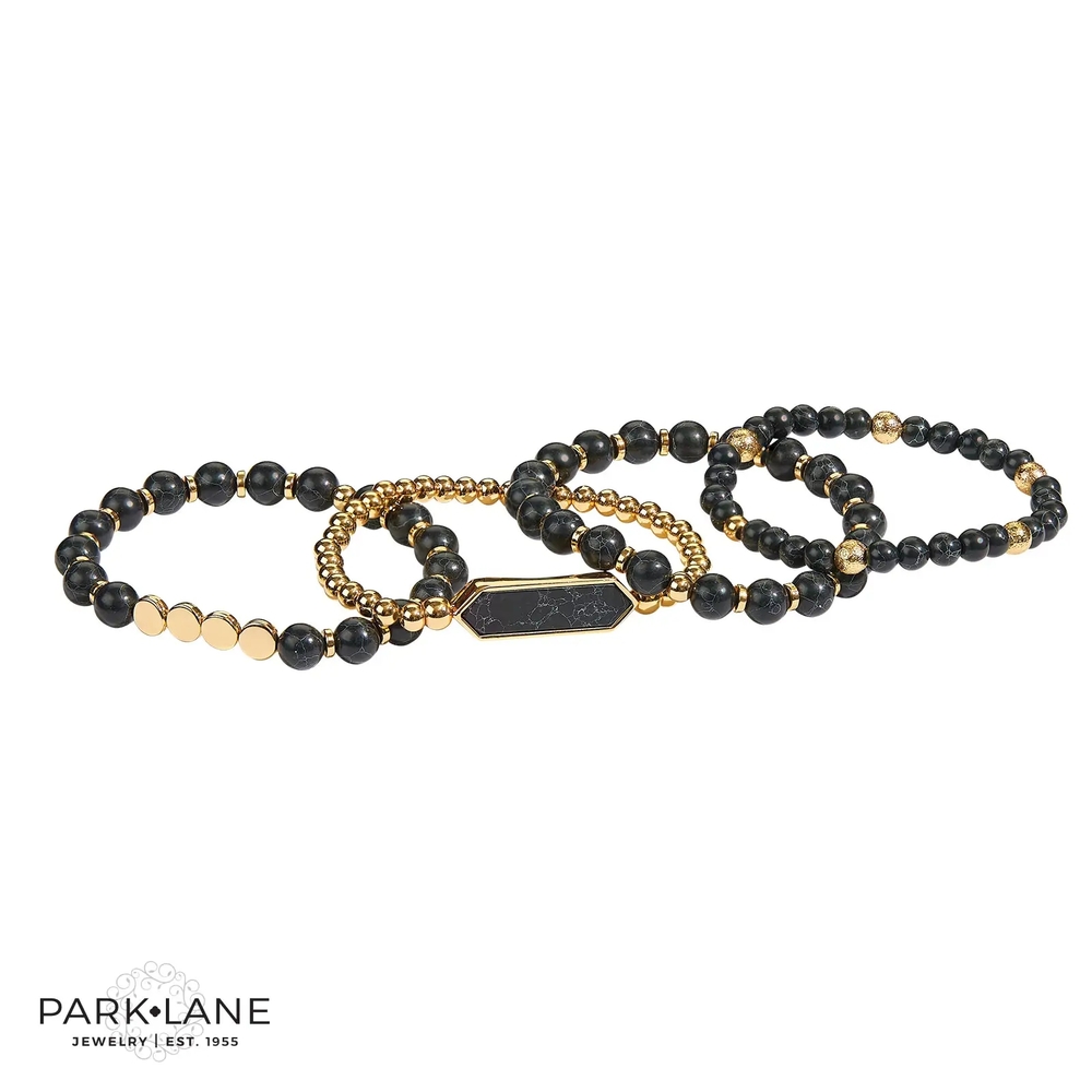 Park Lane Black Denver Bracelet Set
